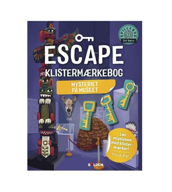 Escape Klistermærkebog - Mysteriet på museet