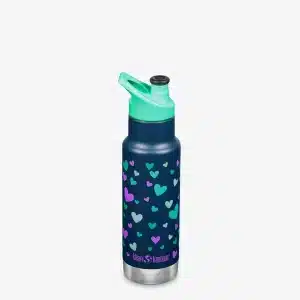 Klean Kanteen - Insulated Kid Classic Narrow 355ml (w/Sport Cap) Navy Hearts