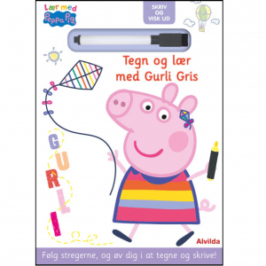 Peppa Pig - Lær med Gurli Gris - Skriv og visk ud - Tegn og lær med Gurli Gris