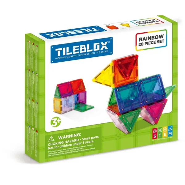 Tileblox Rainbow 20 pcs set