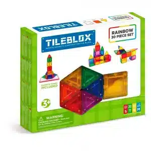 Tileblox Rainbow 30 pcs w/magnetic board