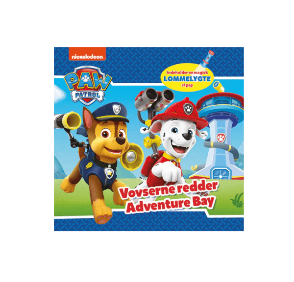 Paw Patrol - Vovserne redder Adventure Bay (bog med lommelygte i pap)