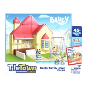 Tile Town, Bluey Familiens Hus, magnetisk byggesæt 46 dele