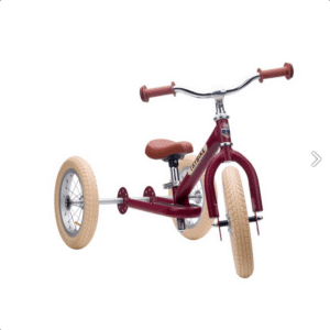 Trybike in steel, 3 wheels - Vintage Red