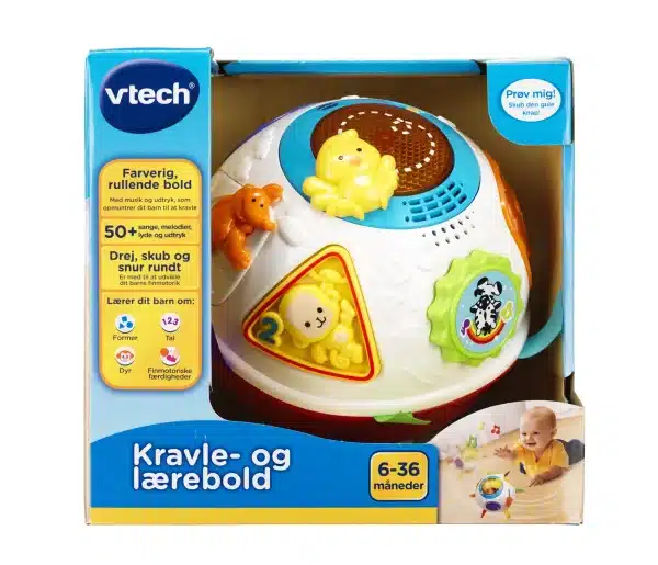 Vtech - Baby kravle- og lærebold DK