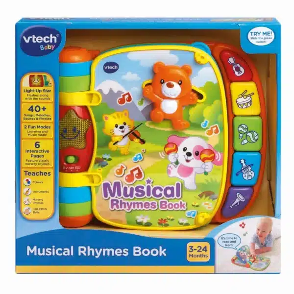 Vtech - Baby musikbog med børnesange DK